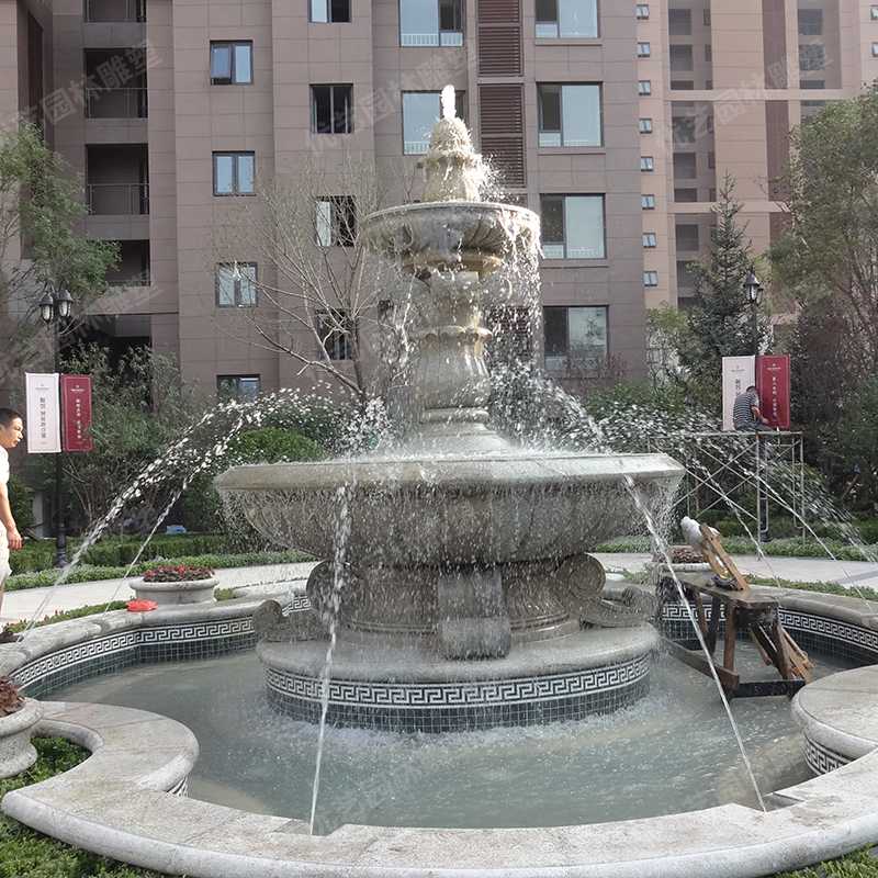 石雕噴泉，花崗巖噴泉，景觀噴泉