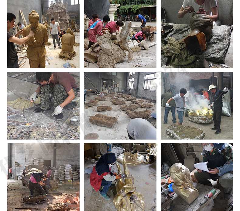 銅雕塑廠家，銅雕塑鑄造流程，銅雕塑定制