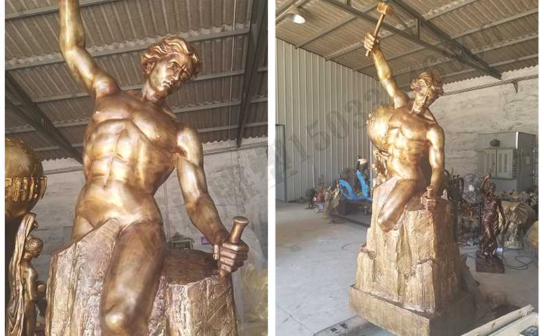 雕刻自我人物雕塑，銅雕刻自我雕塑，自我雕刻人物銅雕塑