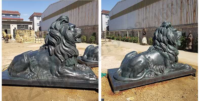 匯豐銀行銅獅子，銅雕塑廠家，歐式銅獅子