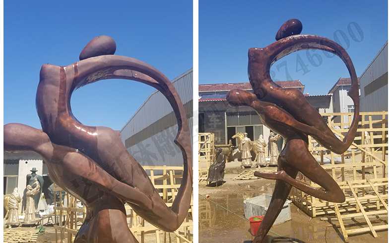 銅舞蹈人物雕塑，銅跳舞人，跳舞人物雕塑