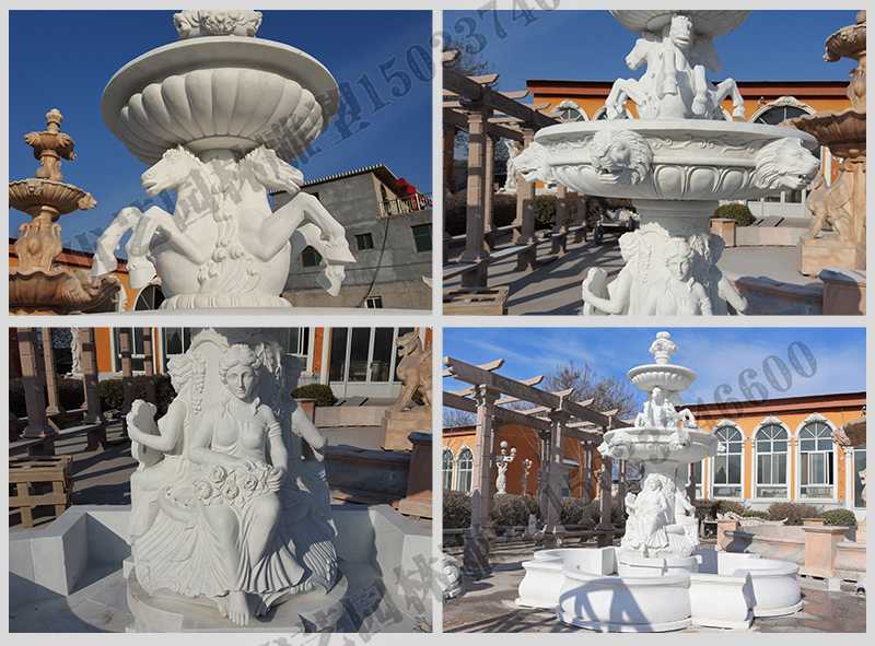 大理石噴泉，歐式人物動(dòng)物噴泉，室外景觀噴泉定制