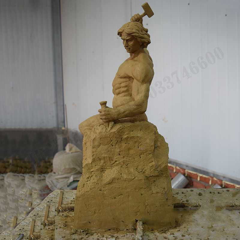 自我雕刻雕塑，自我雕刻擺件，雕刻自我