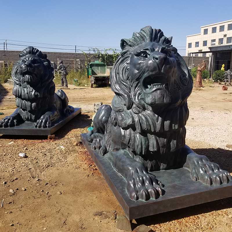 匯豐銅獅子，銅匯豐獅子，銅雕塑廠家，銅獅子廠家