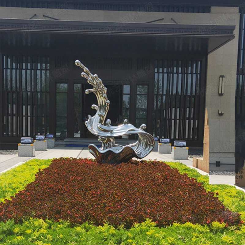 不銹鋼流水雕塑，不銹鋼雕塑廠家