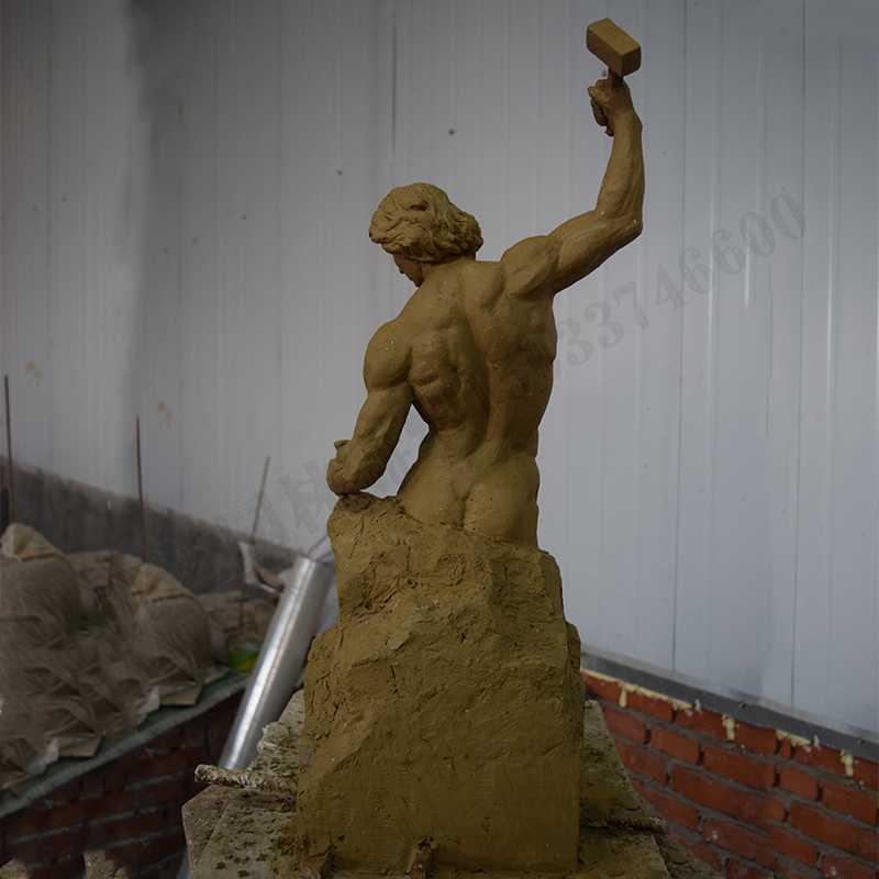 自我雕刻雕塑，雕刻自我雕塑，雕刻自己擺件